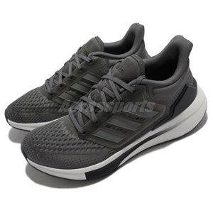 Adidas Grey Black White Women Running Sports Shoes Sneakers